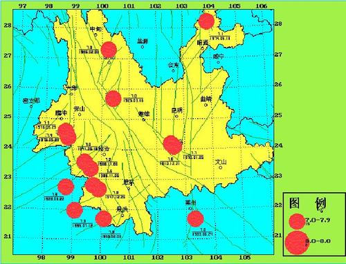 云南七大地震带是哪些地方云南丽江3.0级地震最新消息云南省地面波有哪些城市